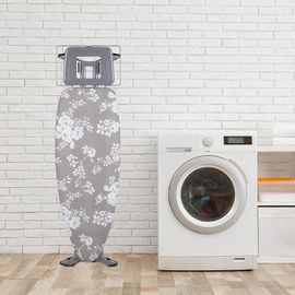 Table à repasser pliable 2en1 WILD en acier 130x47 H90cm avec repose fer et repose centrale vapeur