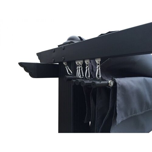 Regia : Tonnelle Autoportante 3x3m, Structure Aluminium Et Toile Polyester Grise