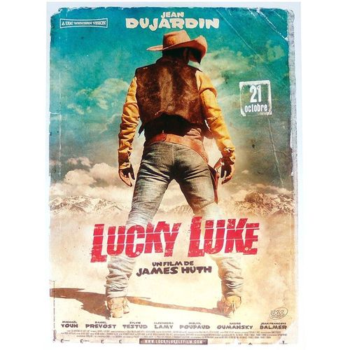 Lucky Luke - Véritable Affiche De Cinéma Pliée - Format 40x60 Cm - De James Huth Avec Jean Dujardin, Michaël Youn, Sylvie Testud, Alexandra Lamy, Jean-François Balmer, Daniel Prévost - 2009