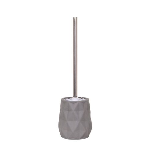 Ensemble brosse WC - Gris en céramique - Louxor SPIRELLA