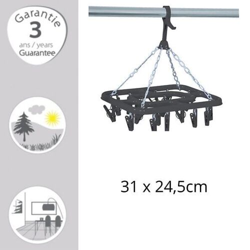 Sechoir À Sous-vêtements Rectangulaire Gris