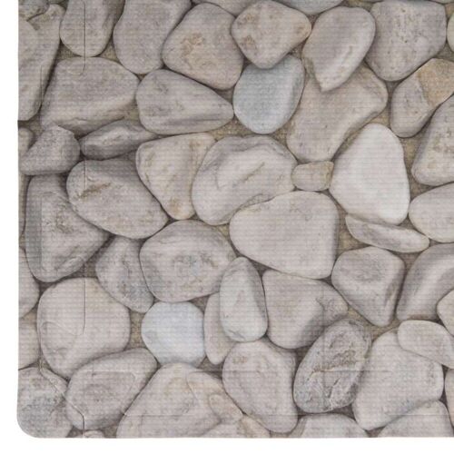 Dalle pour piscine imprim? galet 50x50cm 1cm ?paisseur 8 pi?ces Werkapro