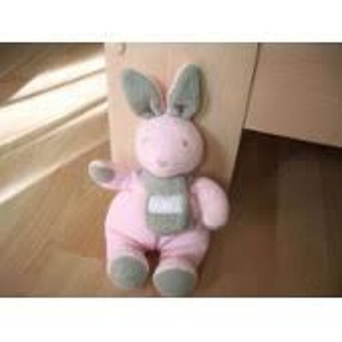 Lapin Rose Gris 27 Cm Tartine Et Chocolat