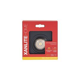 Spot Encastrable Gu10 50w 2700k Carr? Orientable Noir Ip20