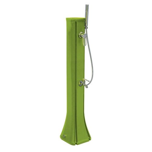 Douche Solaire Extérieur Happy Go Formidra 23L 26x29x120cm - Polyéthylène HD - Douchette Amovible, Mitigeur et Rince Pieds