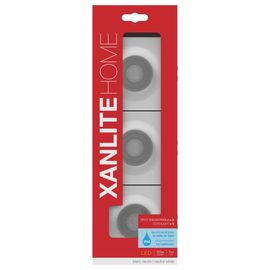 Pack 3 Spots Gu10 4000k Carr? Blanc Ip44