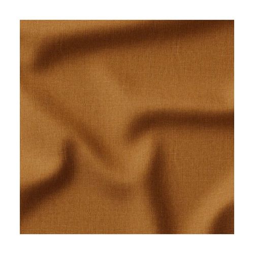 Tissu Lin Lavé Uni Vendu Par 50 Cm Avec Une Largeur De 145 Cm. Color : 23 Curry