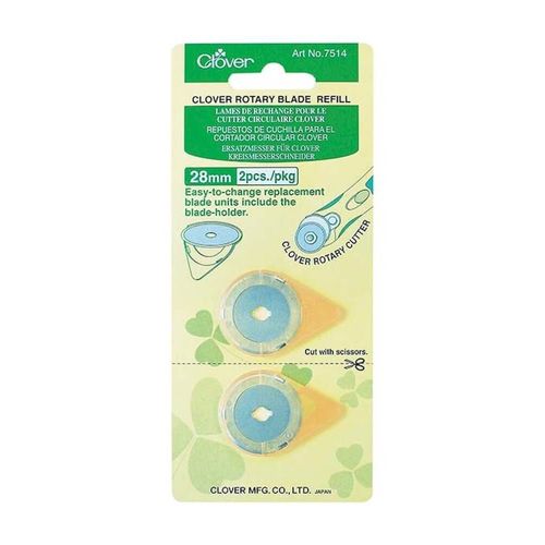 Lot De 2 Lames De Rechange Pour Cutter Rotatif 28 Mm - Clover : Précision Et Longévité Pour Vos Découpes