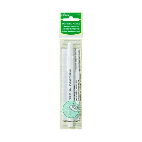 Marqueur Blanc Fin - Clover ¿ Idéal Pour Tissus Foncés Vendu Par 50 Cm