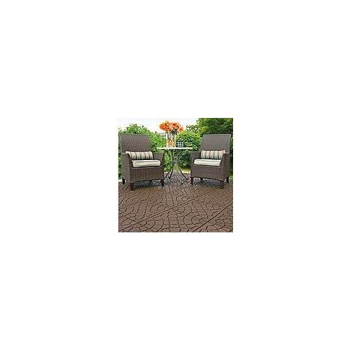 Dalle de terrasse marron 45x45cm