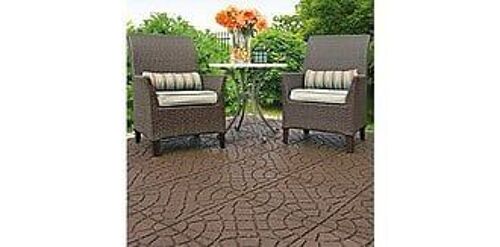 Dalle de terrasse marron 45x45cm