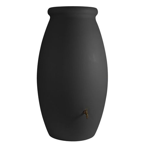 Récupérateur d'eau de pluie Jarre 1000 L + Kit raccord chéneau - Anthracite - BelliJardin