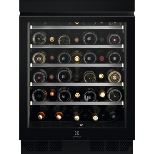 Electrolux wine climate cabinet Encastrable 81.8 cm Série 800 EWUS040B8B Verre noir brillant