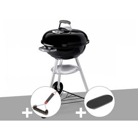 Barbecue Weber Compact Kettle 47 cm + Brosse + Plancha