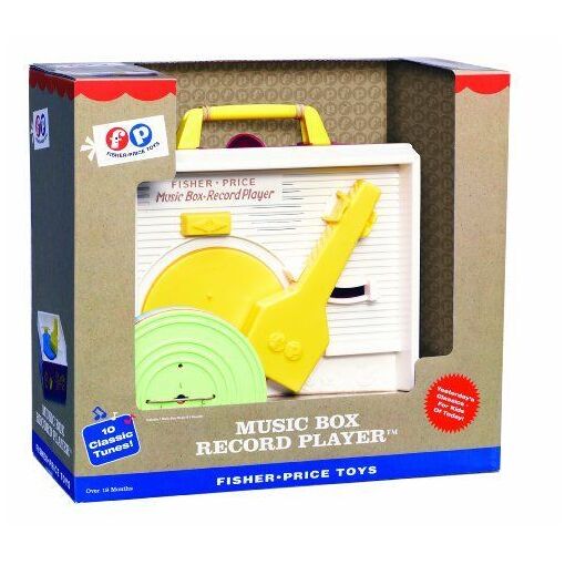 Fisher Price Classiques Boîte à Musique Tourne-Disque, Jouet Musical pour bébé, Jouet éducatif interactif avec 10 chansons, Jouet d'Apprentissage, Cadeau rétro à partir de 18 Mois et Plus Fisher Price Classiques Boîte à Musique Tourne-Disque, Jouet Musical pour bébé, Jouet éducatif interactif avec 10 chansons, Jouet d'Apprentissage, Cadeau rétro à partir de 18 Mois et Plus