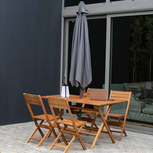 Parasol Droit En Aluminium Anthracite