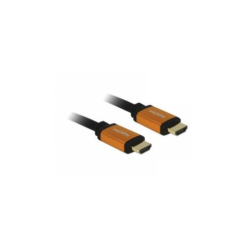 Delock - Câble HDMI - HDMI mâle pour HDMI mâle - 1.5 m - triple blindage - noir, or - support 8K