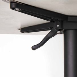 Table De Jardin Carrée (70x70cm) Inclinable En Hpl Beton Gris Clair