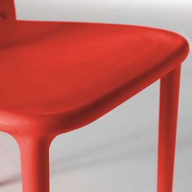 Chaise En Plastique De Jardin Rouge