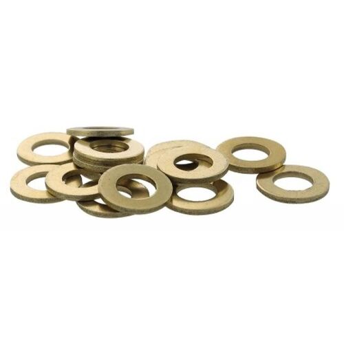 Rondelles plates - série moyenne - Mu laiton - diamètre extérieur 12 mm - 100 pièces BRICOZOR
