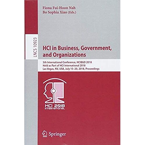 Hci In Business, Government, And Organizations