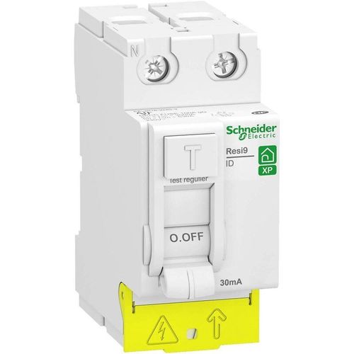 Interrupteur différentiel bipolaire peignable - 40A 30MA - AC - Resi9 XP SCHNEIDER