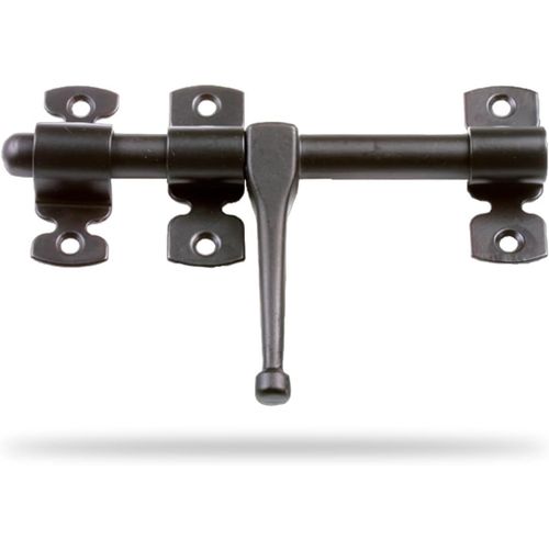 Verrou Porte - Modèle 584 - Acier - 160 Mm - Vis Incluses - Idéal Pour Portes De Passage Et Meubles