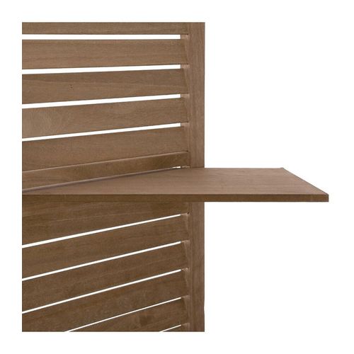 Paravent 3 étagères - H. 170 cm - Couleur bois