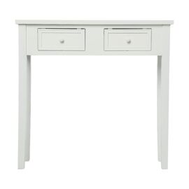 Console Traditionnelle En Bois Charme - L. 80 X H. 76 Cm - Blanc