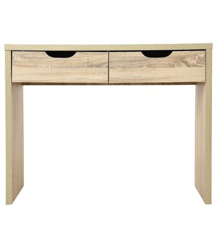 Meuble Console 2 Tiroirs en Bois H 80 cm