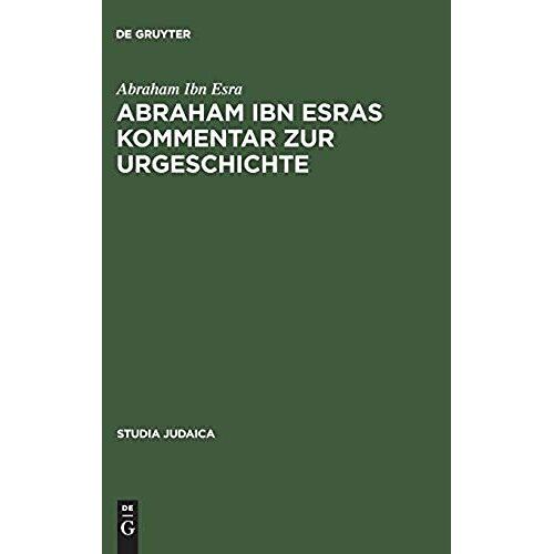 Abraham Ibn Esras Kommentar Zur Urgeschichte
