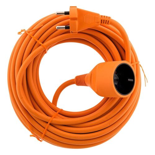 Prolongateur 16A HO5VV-F 2P Sans Terre 2x1,5mm² Orange