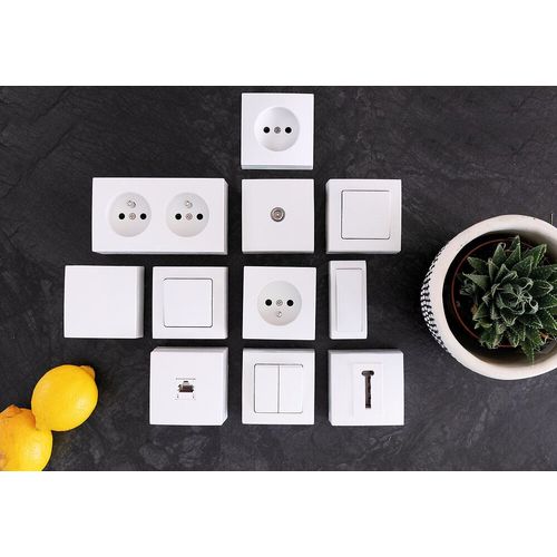 Prise 2P+T 16A saillie Bel'Vue Blanc