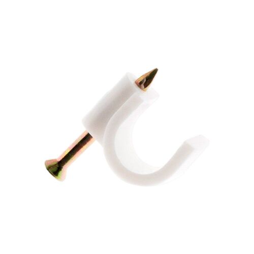 100 Attaches Ø7 Blanc spécial TV