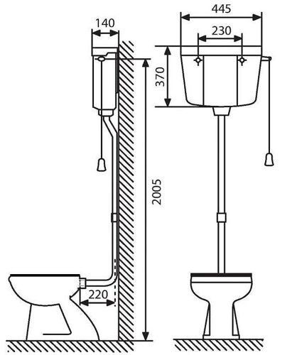 Réservoir haut simple débit Europa 300 Regiplast BRI-606642