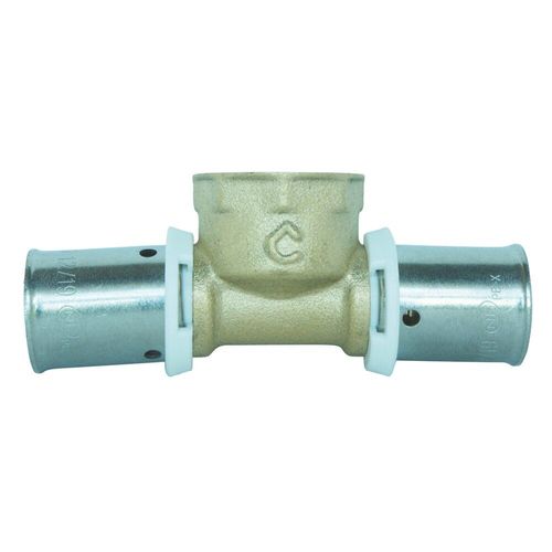 SOMATHERM Raccord a sertir PER en Té femelle au centre Ø 16 - Ø taraudage 1/2