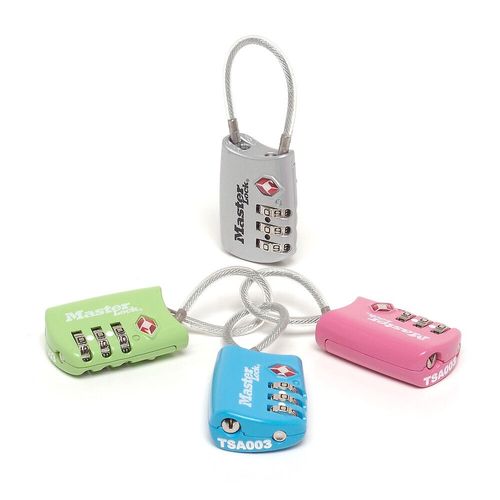 Cadenas à combinaison TSA - 30mm - métal et acier - coloris assortis