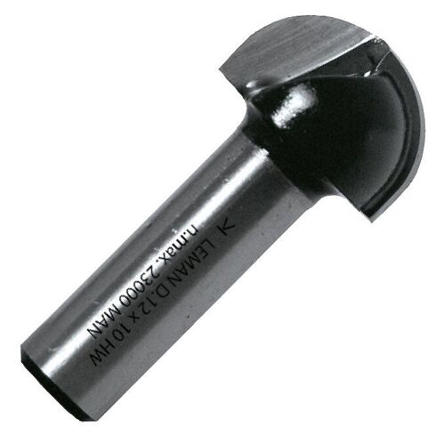 Fraise gorge - Diamètre 12mm - Rayon 6mm - Queue 8mm LEMAN