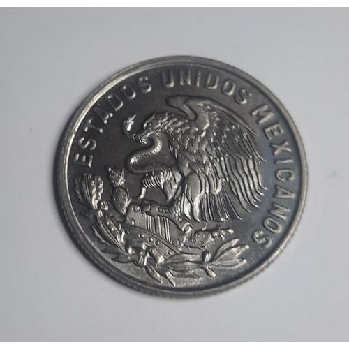 50 Centavos Mexique Pièce Circulante Homme Paré De Cinq Plumes Attachées Mx_12 1967