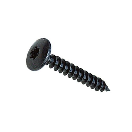 Sachet de 6 vis à penture torx en acier zingué noir COTEKA 6x30mm