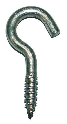 Sachet de 25 crochets d'armoire en acier zingué COTEKA 2,5x10mm