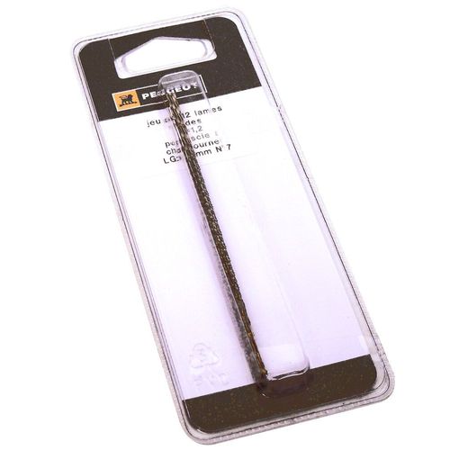 Jeu de 12 lames à chantourner spiralées D. 1,3 mm - 28 TPI - 803229 - Peugeot