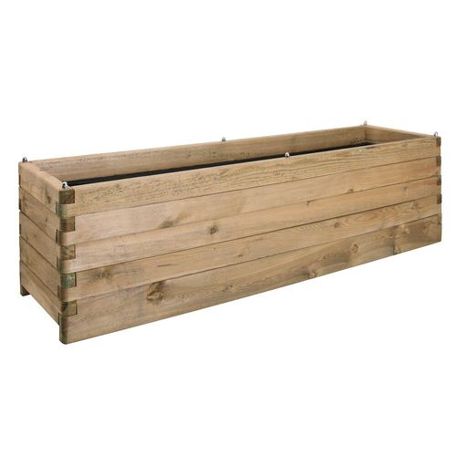 Jardinière En Bois - 50 X 180 Cm - 252 Litres - Olea 180 Jardipolys