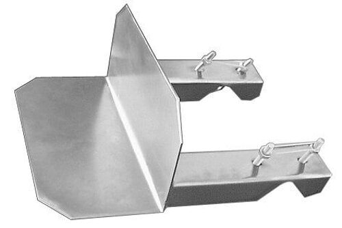 MÉTRONIC - 450890 - CERCLAGE SIMPLE ZINGUÉ BLC POUR MÂT D25 À 50MM 330 X 250MM