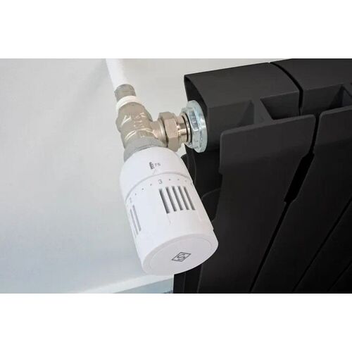 Robinet thermostatique T303 équerre universel en laiton blanc