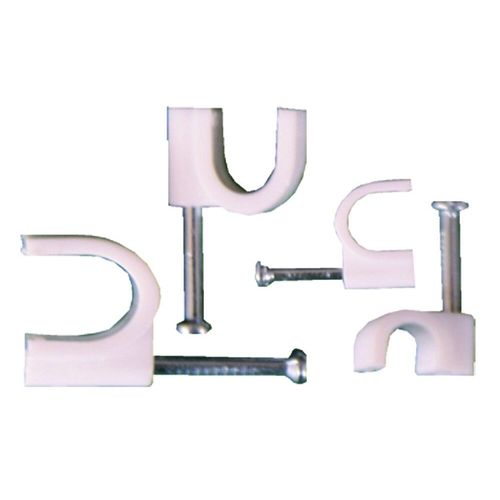 Lot de 200 attaches câbles à vis multidiamètre - Blanc