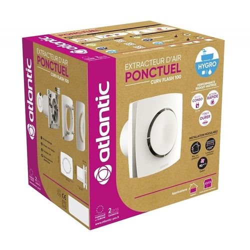 Extracteur d air individuel Curv Flash 100 I ATLANTIC