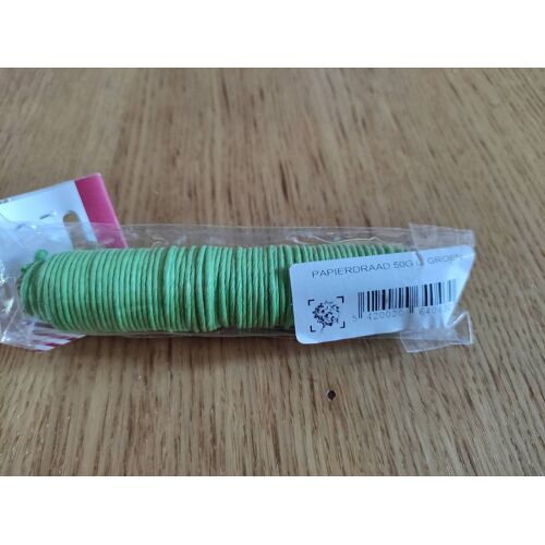 Fil Papier Et Fil De Fer Décoratif Vert