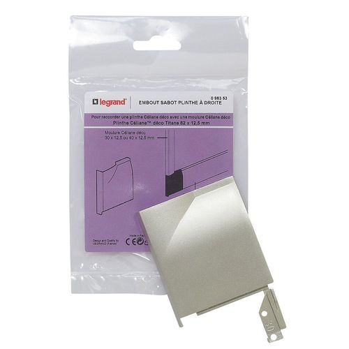 DLP sabot a droite 82x12.5 mm titane