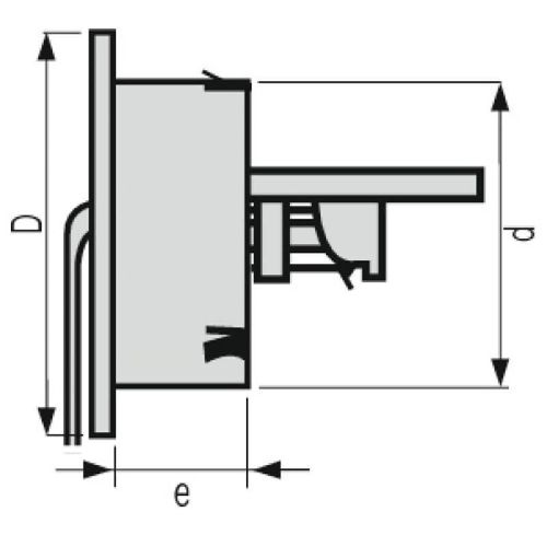 Grille d'aération intérieure à fermeture - Ø 125 mm - FATM125 NICOLL